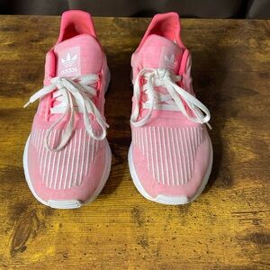 Youth Adidas size 4 neon pink